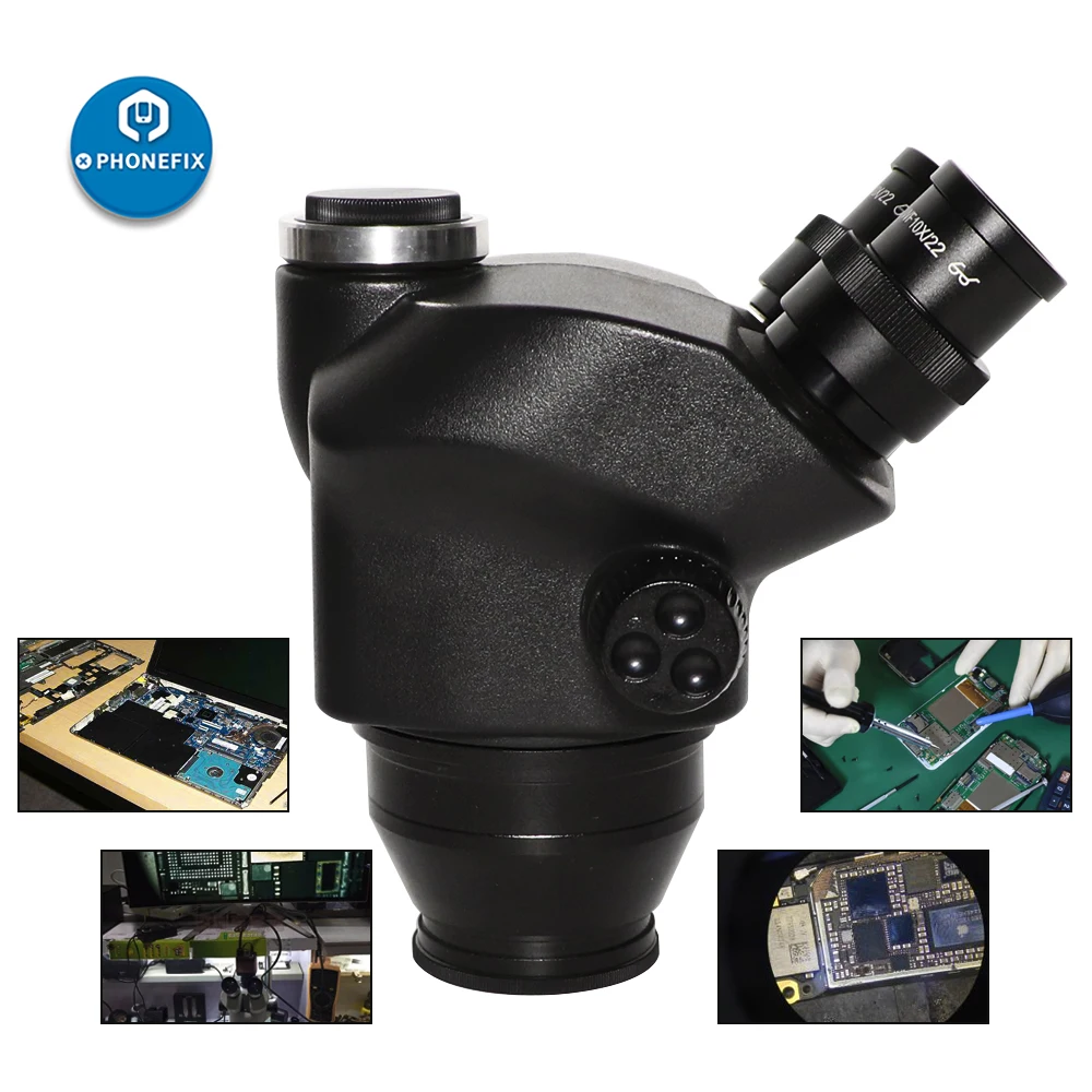 Trinocular Stereo Microscope 7X-45X - 2020 negro 3.5X-90X 7X-45X Trinocular estéreo