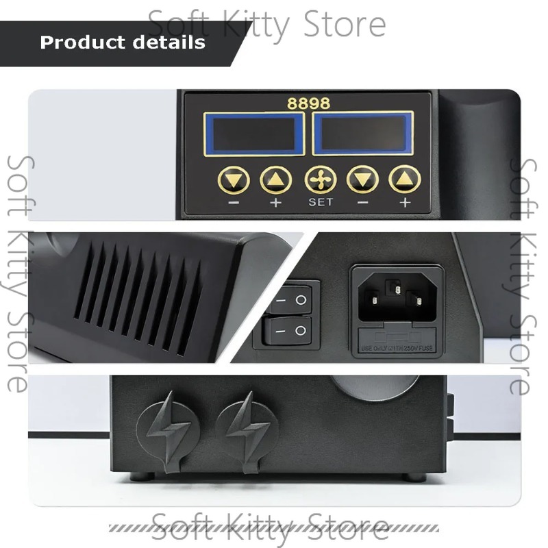 Estación de soldadura 2 en 1 d - 2 In 1 Soldering Rework Station 750W reseña y precio