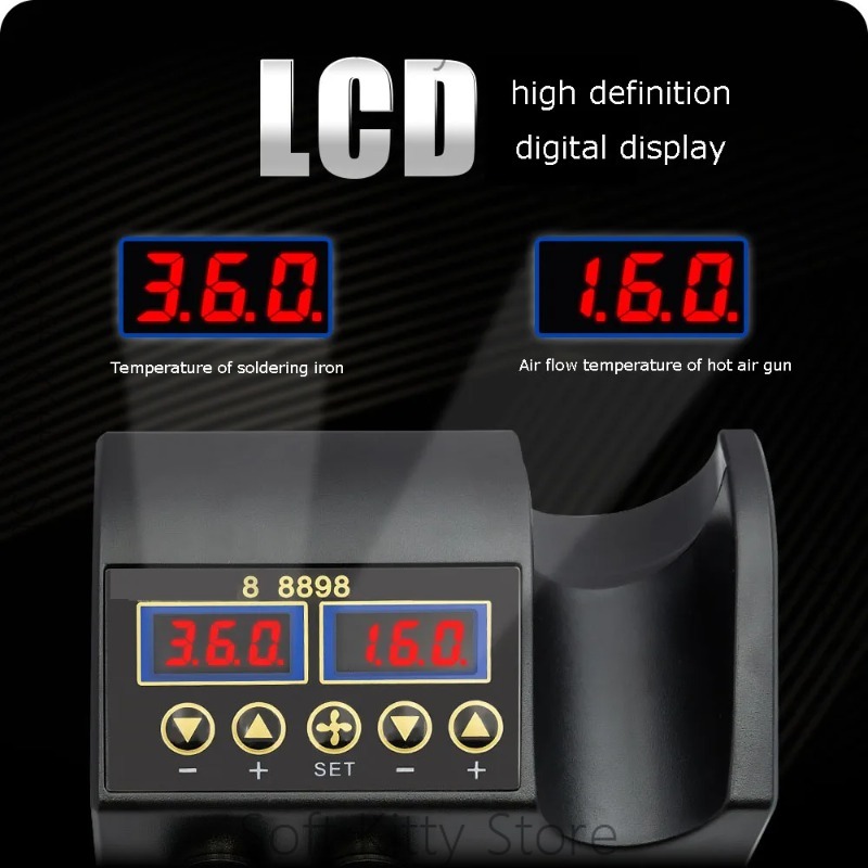 Estación de soldadura 2 en 1 d - 2 In 1 Soldering Rework Station 750W reseña y precio