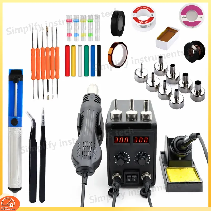 Estación de Soldadura 8586D 2  - 2 In 1 Soldering Rework Station 750W reseña y precio