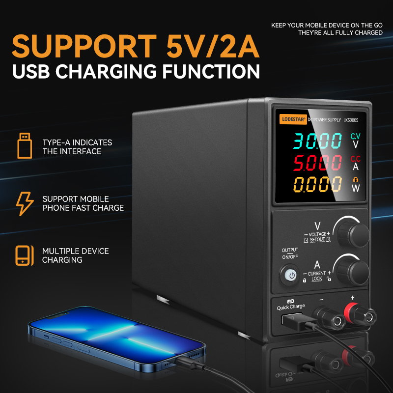 Fuente de alimentación regulad - High Precision Dc Power Supply 30V 10A reseña y precio
