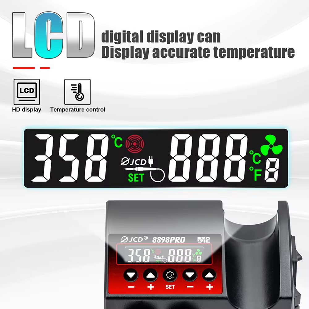 JCD nueva actualización 2 en 1 - 2 In 1 Soldering Rework Station 750W reseña y precio