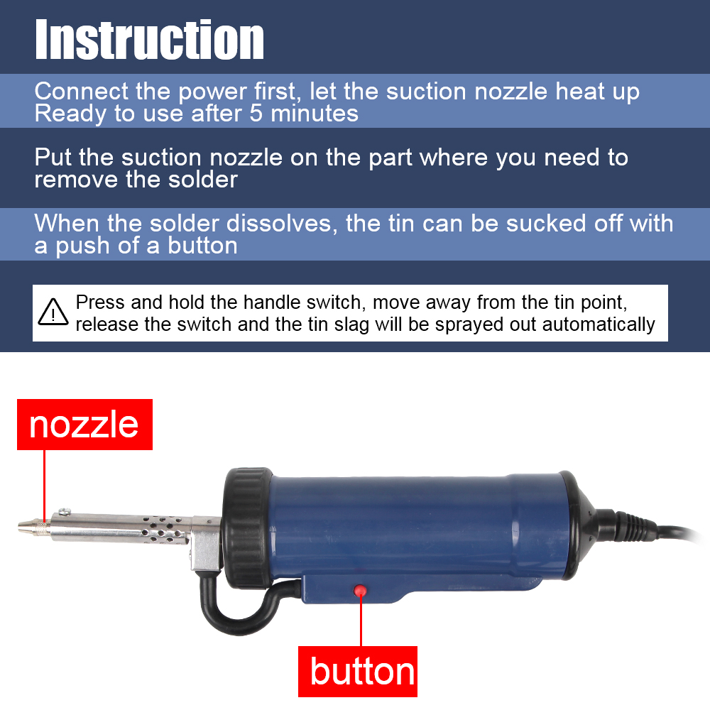 Bomba de desoldadura automátic - Desoldering Pump Electric Vacuum Station reseña y precio