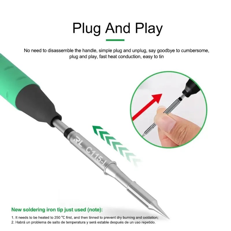 Punta de soldador universal de - C115 Nano Soldering Iron Station reseña y precio