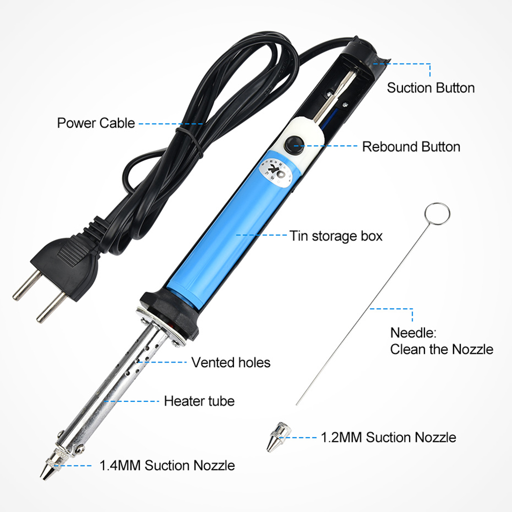 Herramienta de Soldadura Eléct - Desoldering Pump Electric Vacuum Station reseña y precio
